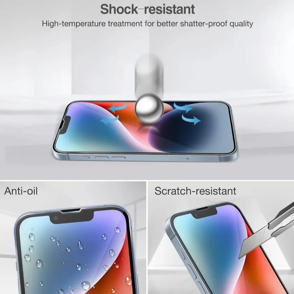 iPhone 13 Pro Max Glass Screen Pro Premium Tempered Glass Pro 4 pack Bundle